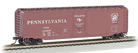 Bachmann 50 Plug-Door Boxcar Pennsylvania Railroad #21008 HO Scale Model Train Freight Car #18039