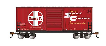 Bachmann Hi-Cube Boxcar with slide door ATSF (Santa Fe) HO Scale Model Train Freight Car #18202