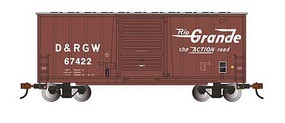 Bachmann Hi-Cube Boxcar with sliding door Rio Grande HO Scale Model Train Freight Car #18204