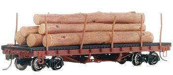 Bachmann Skeleton Log Car HO Scale Model Train Freight Car #18332