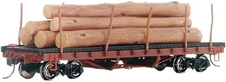 Bachmann Skeleton Log Car HO Scale Model Train Freight Car #18332