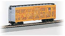 Bachmann 40 Stock Car Union Pacific #47750 HO Scale Model Train Freight Car #18513