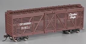 Bachmann 40' Stock Car Canadian Pacific HO Scale Model Train Freight Car #18524 Bachmann 40' Stock Car Canadian Pacific HO Scale Model Train Freight Car #18524