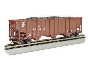Bachmann BS 3-Bay 100-Ton Open Hopper Conrail 4885 HO Scale Model Train Freight Car #18712