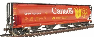 Bachmann Grain Hopper Canada Grain HO Scale Model Train Freight Car #19131