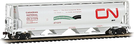 Bachmann Grain Hopper CN Environmental Mode HO Scale Model Train Freight Car #19132