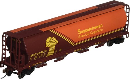 Bachmann Cylindrical Grain Hopper Saskatchewan HO Scale Model Train Freight Car #19140