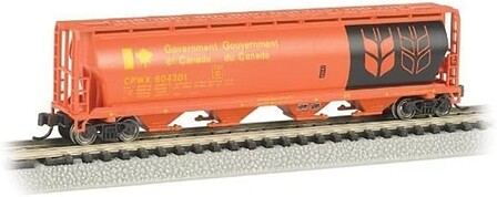 Bachmann 4 Bay Grain Hopper Government of Canada Red N Scale Model