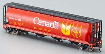 Bachmann Industries Inc N Scale Canadian 4-Bay Cylindrical Grain Hopper Canada Grain 