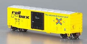 Bachmann ACF 50' 6'' Outside Braced Sliding Boxcar Rail Box N Scale Model Train Freight Car #19651 Bachmann ACF 50' 6'' Outside Braced Sliding Boxcar Rail Box N Scale Model Train Freight Car #19651