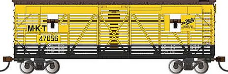 Bachmann 40 Animated Stock Car Missouri-Kansas-Texas #47056 HO Scale Model Train Freight Car #19713