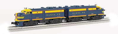 Bachmann FA-2 AA Set ATSF #208 O Scale Model Train Diesel Locomotive #20093