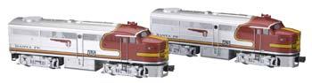 Bachmann Alco FA1 A-A Set - Conventional 3-Rail w/Horn & Bell - Williams(TM) Santa Fe - O-Scale