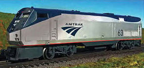 Bachmann Amtrak Genesis Phase V #63 O Scale Model Train Diesel Locomotive #23301 Bachmann Amtrak Genesis Phase V #63 O Scale Model Train Diesel Locomotive #23301