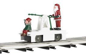 Bachmann Operating Handcar Christmas Santa/Elf O Scale Trolley and Hand Car #23803 Bachmann Operating Handcar Christmas Santa/Elf O Scale Trolley and Hand Car #23803