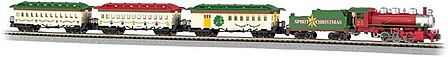 christmas model train set