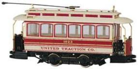 Bachmann Traction-Powered Closed Streetcar United Traction Co. On30 Scale Trolley and Hand Car #25128 Bachmann Traction-Powered Closed Streetcar United Traction Co. On30 Scale Trolley and Hand Car #25128