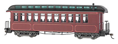 Bachmann Coach/Observation Lighted burgandy On30 Scale Model Train Passenger Car #26201