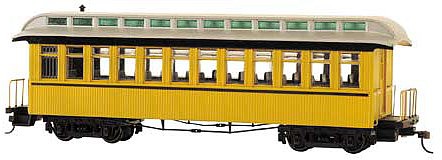 Bachmann Wood Coach-Observation - Ready to Run - Spectrum(R) Bumble Bee - On30-Scale