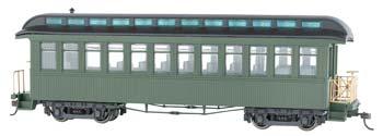 Bachmann Spectrum(R) Observation Car w/Lighted Interior Olive HO Scale Model Train Passenger Car #26299