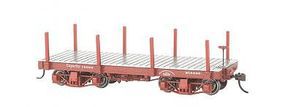 Bachmann 18' Freight Painted/Unlettered Flat Car O Scale Model Train Freight Car #26511