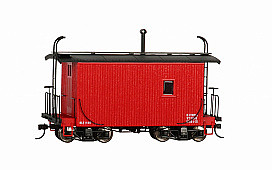 Bachmann 18 Logging Caboose Red, Data only On30 O Scale Model Train Freight Car #26562