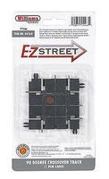 Bachmann E-Z Street Track 90-Degree Crossing pkg(4) O Scale Model Railraod Roadway Accessory #268 Bachmann E-Z Street Track 90-Degree Crossing pkg(4) O Scale Model Railraod Roadway Accessory #268