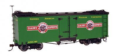 Bachmann Wood Reefer A.C. Dole & Son Dairy (Billboard Scheme) O Scale Model Train Freight Car #27402