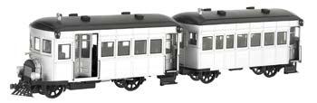 Bachmann Unlettered Rail Bus & Trailer Undecorated O Scale Model Train Diesel Locomotive #28499