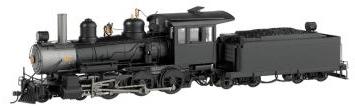 Bachmann Baldwin 4-6-0, Steel Cab Painted, Unlettered On30 Scale Model Train Steam Locomotive #28696