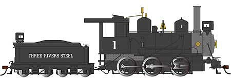 Bachmann 0-6-0 with DCC Three Rivers Steel On30 O Scale Model Train Steam Locomotive #29401