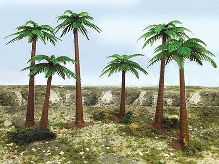 Bachmann Scenescapes 4-6 Palm Trees Model Railroad Scenery #32015