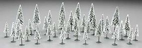 Bachmann 3-4 Inch Pine Trees w/Snow (36) N Scale Model Railroad Scenery #32153 Bachmann 3-4 Inch Pine Trees w/Snow (36) N Scale Model Railroad Scenery #32153