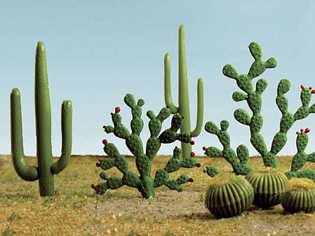 Bachmann 15 Mixed Cacti 1/4 inch to 2.5 inch Model Railroad Scenery #32513