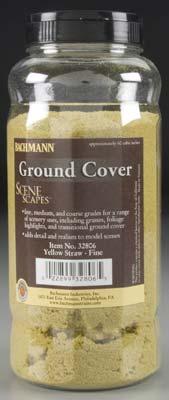 Bachmann Ground Cover - Yellow Straw - Fine Model Railroad Grass Earth #32806