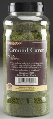 Bachmann Ground Cover, Burnt Grass - Coarse Model Railroad Grass Earth #32809