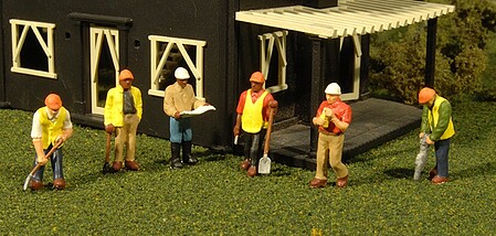 Bachmann Civil Engineers (6) O Scale Model Railroad Figures #33166