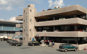 Bachmann Resin Front 4-Story Parking Garage HO Scale Model Railroad Building #35003