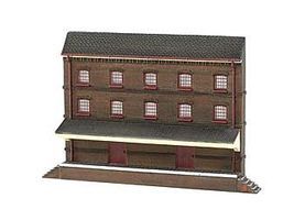 Bachmann Resin Front 3-Story Warehouse N Scale Model Railroad Building #35051