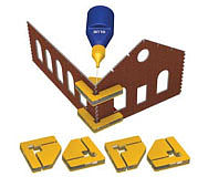 Bachmann Magnetic Snap & Glue Set (4 Clamps/16 Magnets) Hobby and Model Train Supply #39009