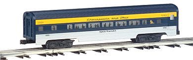 Bachmann 4-Car Passenger Set (60) - Chesapeake & Ohio O Scale Model Train Passenger Car #43061