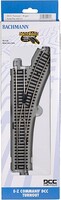 Bachmann E-Z Command N/S Right Turnout HO Scale Nickel Silver Model Train Track #44131