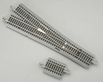 44558 Bachmann HO Scale Train E-z Track NS Gray #4 Right Hand RH Turnout for sale online