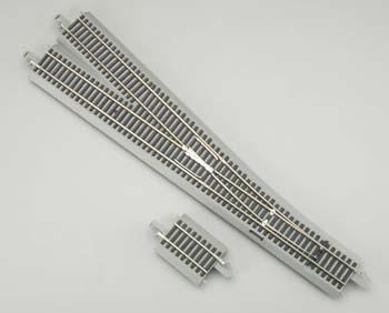 Bachmann E-Z Command N/S #6 Right Turnout HO Scale Nickel Silver Model Train Track #44136