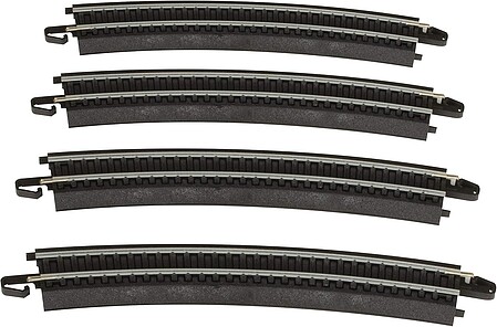 Bachmann 18 Rad Curve E-Z Track (4) HO Scale Track Steel #44401