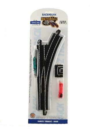 Bachmann Remote Switch RH E-Z Track HO Scale Steel Model TrainTrack #44462