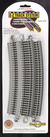 Bachmann 26 Radius Curve N/S (5) HO Scale Nickel Silver Model Train Track #44519