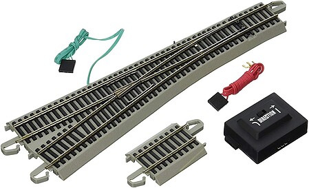 Bachmann #5 Switch LH N/S E-Z Track HO Scale Nickel Silver Model Train Track #44565