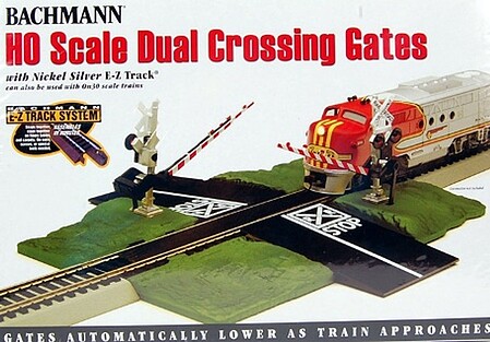 Bachmann Dual Crossing Gate HO Scale Model Railroad Trackside Accessory #44579