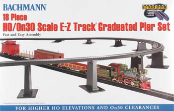 Bachmann EZ Graduated Pier Set 18pc HO/On30 HO Scale Model Railroad Operating Accessory #44595